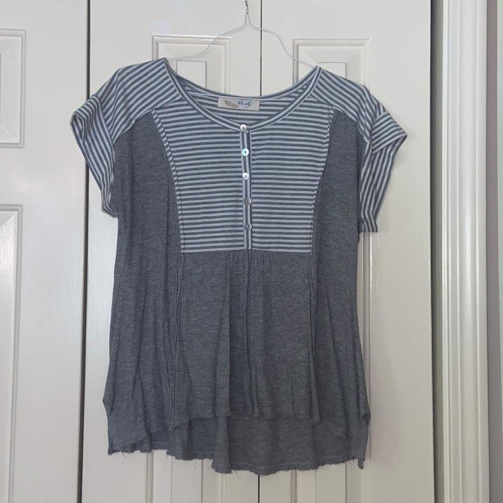 Light Gray Casual Top